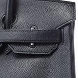 HERMES爱马仕柏金包30黑色银金属配件□N刻（2010年左右）女士Vow爱普生手提包AB等级二手Ginzo