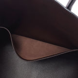 Hermes Hermes Burkin 35 Dark Brown Silver Bracket □ H Engraved (around 2004) Unisex Togo Handbags A rank used Silgrin