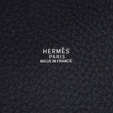 Hermes Hermes Picon PM黑色/白色银色配件□J-ENGRAVED（2006年左右）女士Triyo钢铁手提包A-Rank使用水池