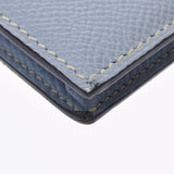 HERMES Hermes Beans Fleet Baicolor Long Wallet Suoufle/Blue Ring Silver Bracket □ Q -engraved (around 2013) Unisex Vo Epson Bi -fold Wallet B Fedicated Ginzo