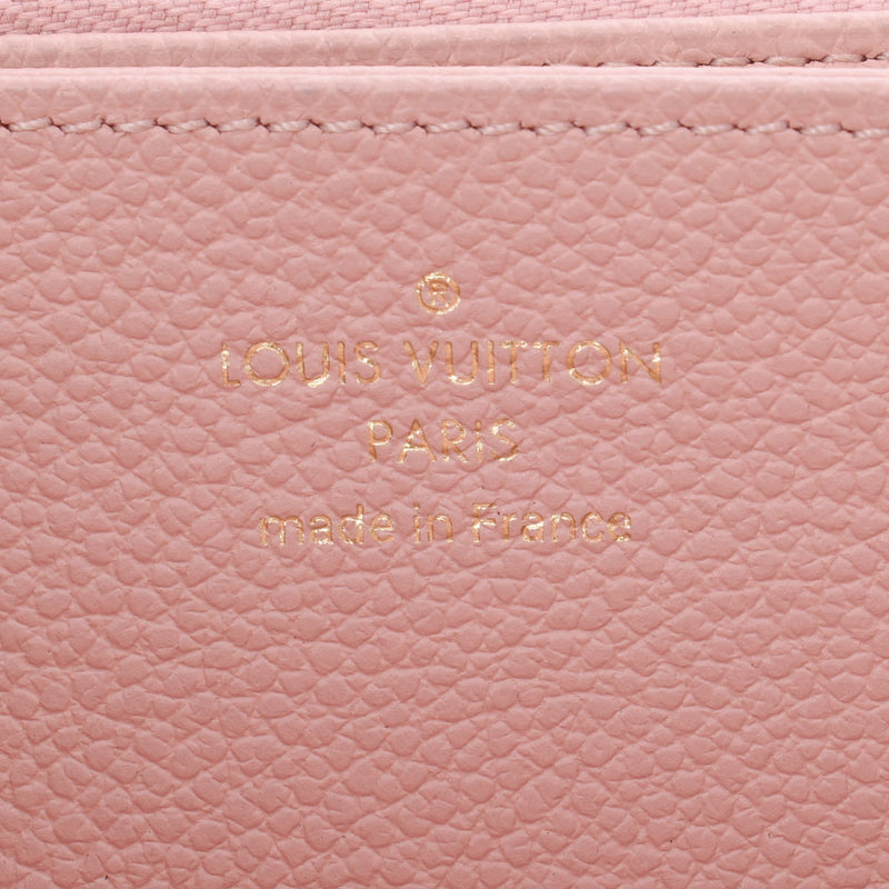 Louis Vuitton Louis Vuitton Monogram Amplit Zippy Wallet Rose Poodle M64090 Unisex Leather Long Wallet A-Rank Used Silgrin