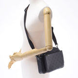 Louis Vuitton Louis Vuitton Monogram Eclipse反向三重奏Messenger黑色/灰色M69443 Menumumogum Canvas单肩包A-Rank使用Silgrin