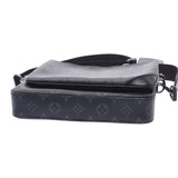 Louis Vuitton Louis Vuitton Monogram Eclipse反向三重奏Messenger黑色/灰色M69443 Menumumogum Canvas单肩包A-Rank使用Silgrin