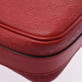 GUCCI グッチ ディアマンテ 赤 201448 ユニセックス カーフ ショルダーバッグ Aランク 中古 銀蔵