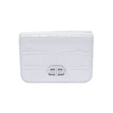 BALENCIAGA Balenciaga Mini Wallet Compact Wallet White 601387 Ladies embossed Leather Trial Folding Wallet New Used Ginzo