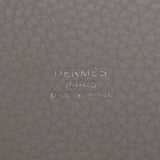 Hermes Hermes Picon Lock MM白色银色支架A雕刻（2017年左右）女士Triyo克莱默手提包AB排名使用Sinkjo