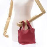 HERMES エルメス ピコタンロック PM  ルージュカザック(赤) シルバー金具 □P刻印(2012年頃) レディース トリヨンクレマンス ハンドバッグ Aランク 中古 銀蔵