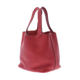 HERMES エルメス ピコタンロック PM  ルージュカザック(赤) シルバー金具 □P刻印(2012年頃) レディース トリヨンクレマンス ハンドバッグ Aランク 中古 銀蔵