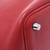 HERMES エルメス ピコタンロック PM  ルージュカザック(赤) シルバー金具 □P刻印(2012年頃) レディース トリヨンクレマンス ハンドバッグ Aランク 中古 銀蔵