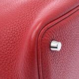 HERMES エルメス ピコタンロック PM  ルージュカザック(赤) シルバー金具 □P刻印(2012年頃) レディース トリヨンクレマンス ハンドバッグ Aランク 中古 銀蔵