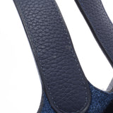 HERMES エルメス ピコタンロック MM ブルーニュイ(紺) シルバー金具 C刻印(2018年頃) レディース トリヨンクレマンス ハンドバッグ Aランク 中古 銀蔵