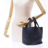 HERMES エルメス ピコタンロック MM ブルーニュイ(紺) シルバー金具 C刻印(2018年頃) レディース トリヨンクレマンス ハンドバッグ Aランク 中古 銀蔵