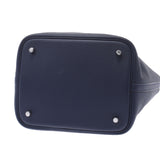 HERMES エルメス ピコタンロック MM ブルーニュイ(紺) シルバー金具 C刻印(2018年頃) レディース トリヨンクレマンス ハンドバッグ Aランク 中古 銀蔵