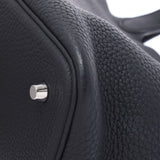 HERMES エルメス ピコタンロック MM 黒 シルバー金具 A刻印(2017年頃) レディース トリヨンクレマンス ハンドバッグ ABランク 中古 銀蔵