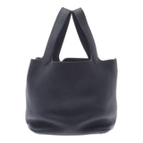 HERMES エルメス ピコタンロック MM 黒 シルバー金具 A刻印(2017年頃) レディース トリヨンクレマンス ハンドバッグ ABランク 中古 銀蔵