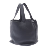 HERMES エルメス ピコタンロック MM 黒 シルバー金具 A刻印(2017年頃) レディース トリヨンクレマンス ハンドバッグ ABランク 中古 銀蔵