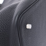 HERMES エルメス ピコタンロック MM 黒 シルバー金具 A刻印(2017年頃) レディース トリヨンクレマンス ハンドバッグ ABランク 中古 銀蔵