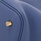 HERMES エルメス ピコタンロック MM ブルーブライトン ゴールド金具 C刻印(2018年頃) レディース トリヨンクレマンス ハンドバッグ 新同 中古 銀蔵