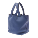 HERMES エルメス ピコタンロック MM ブルーブライトン ゴールド金具 C刻印(2018年頃) レディース トリヨンクレマンス ハンドバッグ 新同 中古 銀蔵