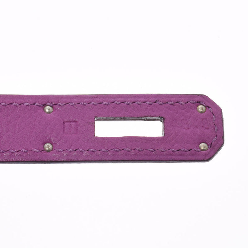 HERMES エルメス バーキン 30 シクラメン(紫) シルバー金具 □I刻印(2005年頃) レディース ヴォーエプソン ハンドバッグ Aランク 中古 銀蔵