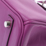 HERMES エルメス バーキン 30 シクラメン(紫) シルバー金具 □I刻印(2005年頃) レディース ヴォーエプソン ハンドバッグ Aランク 中古 銀蔵