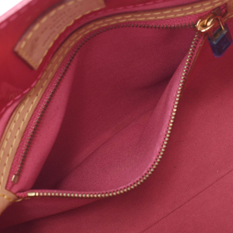 LOUIS VUITTON Louis Vuitton Verni Lead PM Framboise M9132F Ladies Monogram Verni Handbag AB Rank Used Ginzo