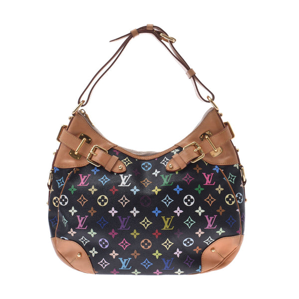 Louis Vuitton Louis Vuitton Multi Color Greta Black M40196 Women's Monogram Multicolor Shoulder Bag B Rank Used Silgrin