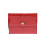 LOUIS VUITTON Louis Vuitton Verni Radrow Coin Purse Rouge M91090 Ladies Monogram Vernicoin Case B Rank Used Ginzo