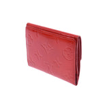 LOUIS VUITTON Louis Vuitton Verni Radrow Coin Purse Rouge M91090 Ladies Monogram Vernicoin Case B Rank Used Ginzo