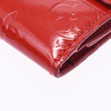 LOUIS VUITTON Louis Vuitton Verni Radrow Coin Purse Rouge M91090 Ladies Monogram Vernicoin Case B Rank Used Ginzo