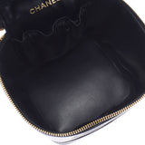 Chanel Chanel垂直伏特尔黑金支架女士鱼子酱皮肤手提包AB排名二手Silgrin