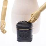 Chanel Chanel垂直伏特尔黑金支架女士鱼子酱皮肤手提包AB排名二手Silgrin