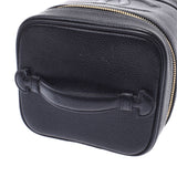 Chanel Chanel垂直伏特尔黑金支架女士鱼子酱皮肤手提包AB排名二手Silgrin