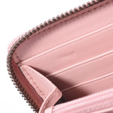 GUCCI Gucci GG Marmont Ghost Round Fastener Pink/White Antique Gold Gold Bracket 448087 Ladies Calf Long Wallet