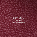 HERMES エルメス ピコタンロック PM  ルビー（赤系） シルバー金具 □R刻印(2014年頃) レディース トリヨンクレマンス ハンドバッグ Aランク 中古 銀蔵