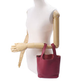 HERMES エルメス ピコタンロック PM  ルビー（赤系） シルバー金具 □R刻印(2014年頃) レディース トリヨンクレマンス ハンドバッグ Aランク 中古 銀蔵