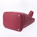 HERMES エルメス ピコタンロック PM  ルビー（赤系） シルバー金具 □R刻印(2014年頃) レディース トリヨンクレマンス ハンドバッグ Aランク 中古 銀蔵