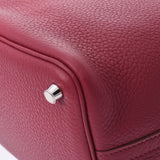 HERMES エルメス ピコタンロック PM  ルビー（赤系） シルバー金具 □R刻印(2014年頃) レディース トリヨンクレマンス ハンドバッグ Aランク 中古 銀蔵