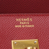 Hermes Hermes Burkin 30 Rougebiff Gold Tracket□刻（1997年左右）女性Kushbel手提包B排名使用水池