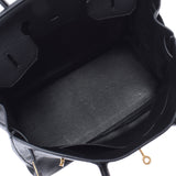 Hermes Hermes Burkin 35 Black Gold Bracket □ P Engraved (around 2012) Unisex Triyo Clemance Handbags AB Rank Used Silgrin
