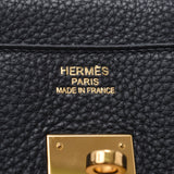 Hermes Hermes Burkin 35 Black Gold Bracket □ P Engraved (around 2012) Unisex Triyo Clemance Handbags AB Rank Used Silgrin