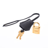Hermes Hermes Burkin 35 Black Gold Bracket □ P Engraved (around 2012) Unisex Triyo Clemance Handbags AB Rank Used Silgrin