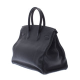 Hermes Hermes Burkin 35 Black Gold Bracket □ P Engraved (around 2012) Unisex Triyo Clemance Handbags AB Rank Used Silgrin