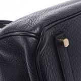 Hermes Hermes Burkin 35 Black Gold Bracket □ P Engraved (around 2012) Unisex Triyo Clemance Handbags AB Rank Used Silgrin