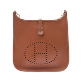 Hermes Hermes Evelin PM Leave (Tea) □ E-engraving (around 2001) Women's Vova Renia Shoulder Bag AB Rank Used Silgrin