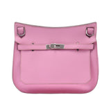 Hermes Hermes Jipusier 28 pink silver bracket □ N stamp (around 2010) Unisex Swift Shoulder Bag A rank used Silgrin