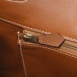 HERMES エルメス バーキン 35 ゴールド ゴールド金具 □F刻印(2002年頃) ユニセックス クシュベル ハンドバッグ Aランク 中古 銀蔵