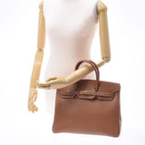 HERMES エルメス バーキン 35 ゴールド ゴールド金具 □F刻印(2002年頃) ユニセックス クシュベル ハンドバッグ Aランク 中古 銀蔵