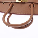 HERMES エルメス バーキン 35 ゴールド ゴールド金具 □F刻印(2002年頃) ユニセックス クシュベル ハンドバッグ Aランク 中古 銀蔵