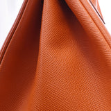 Hermes Hermes Burkin 35 Orange Gold Bracket □ P Engraved (around 2012) Unisex Voepson Handbags AB Rank Used Silgrin